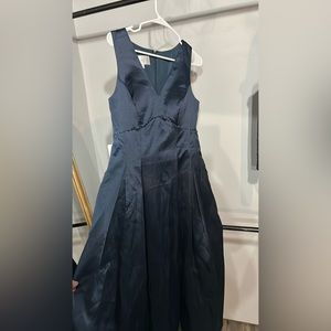 Azazie Floreen Navy Blue Dress